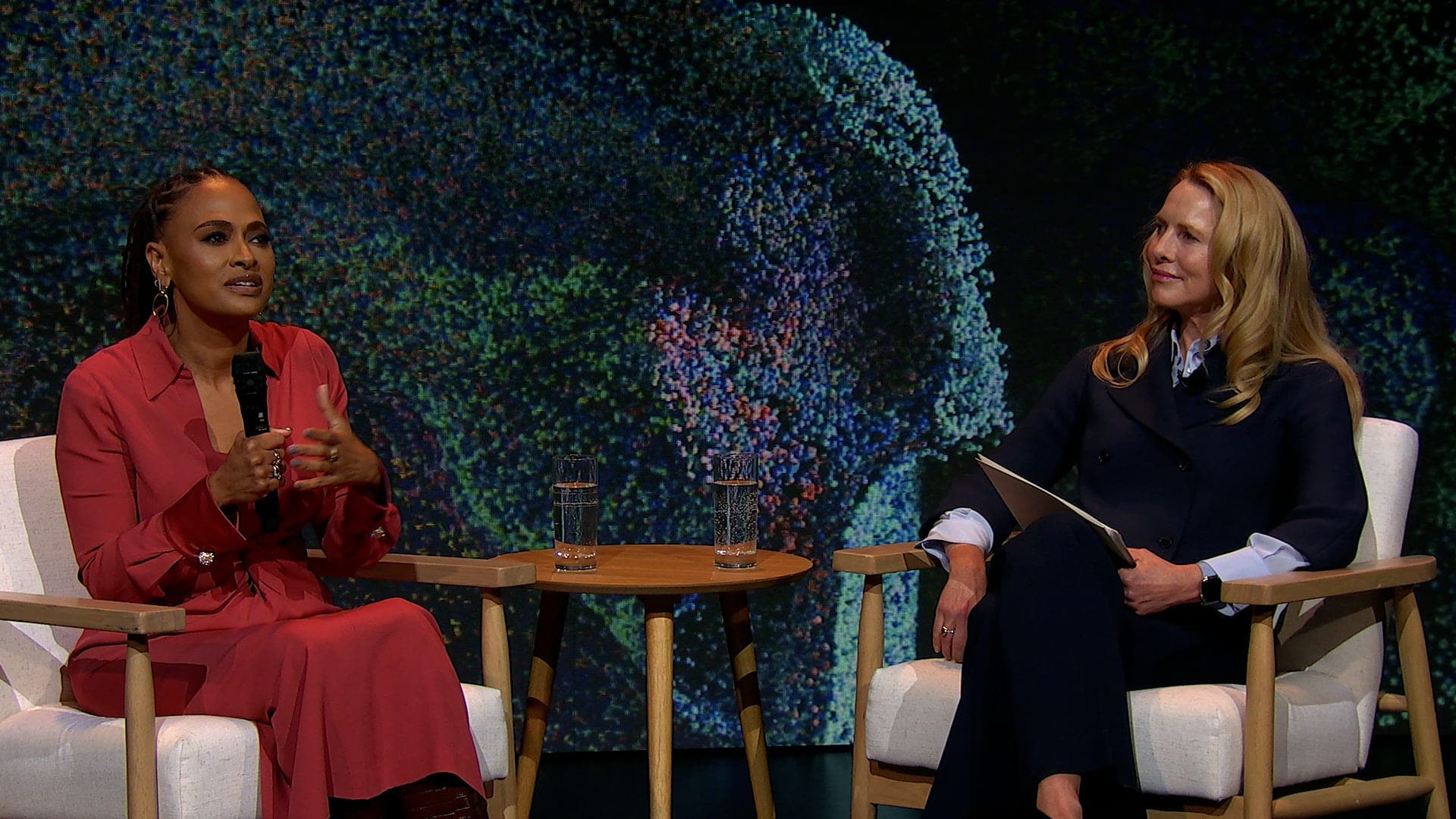 Ava Duvernay and Lorraine Powell Jobs on Demo Day 2023 stage