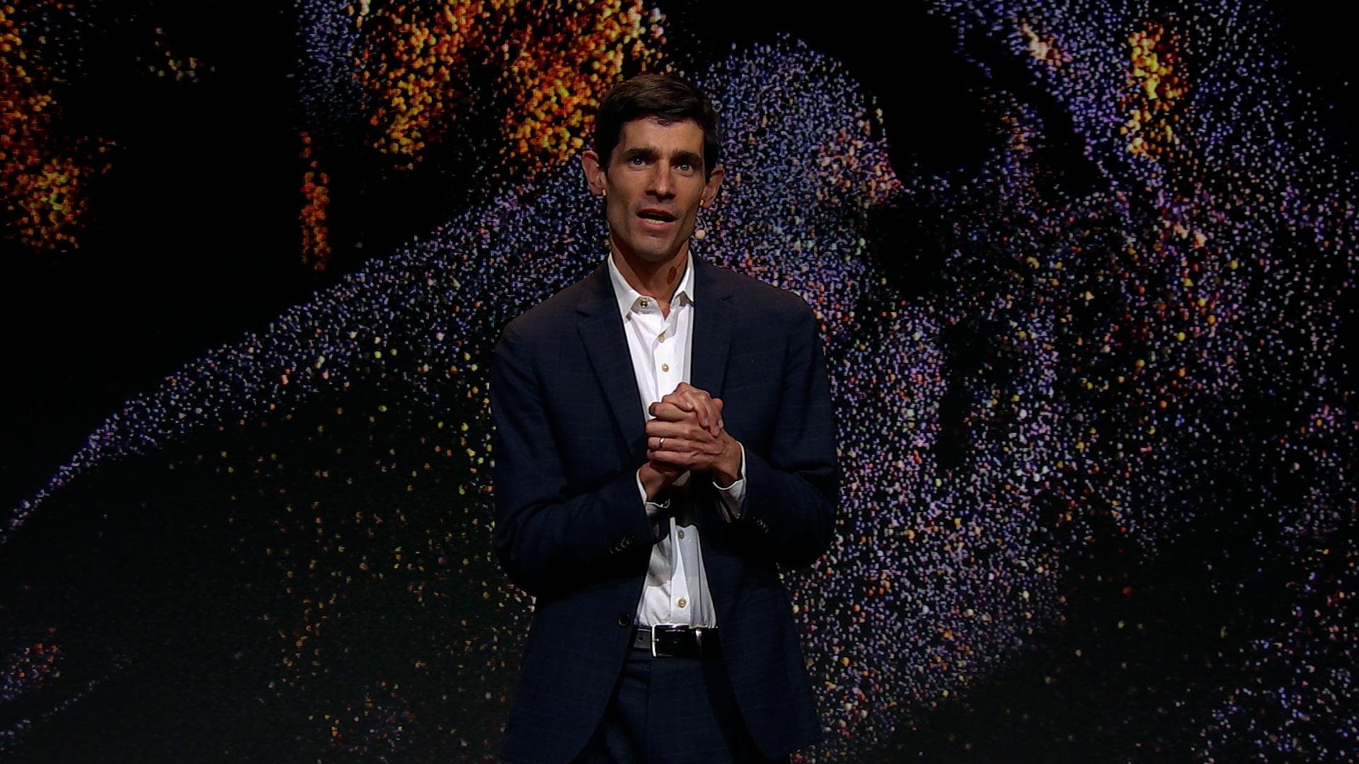 Nick Thompson on set of Demo Day 2023