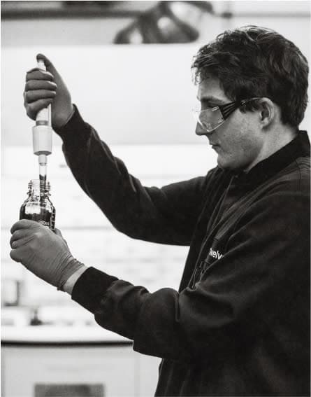 Positive Sum 1 - Single BW Goggles Lab Worker