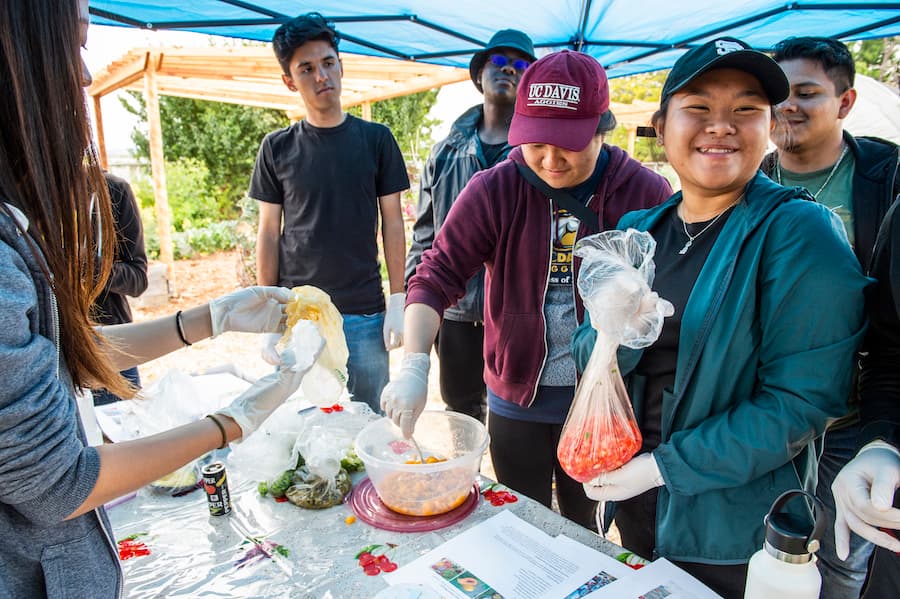 FirstGen Intern cohort service day at Planting Justice